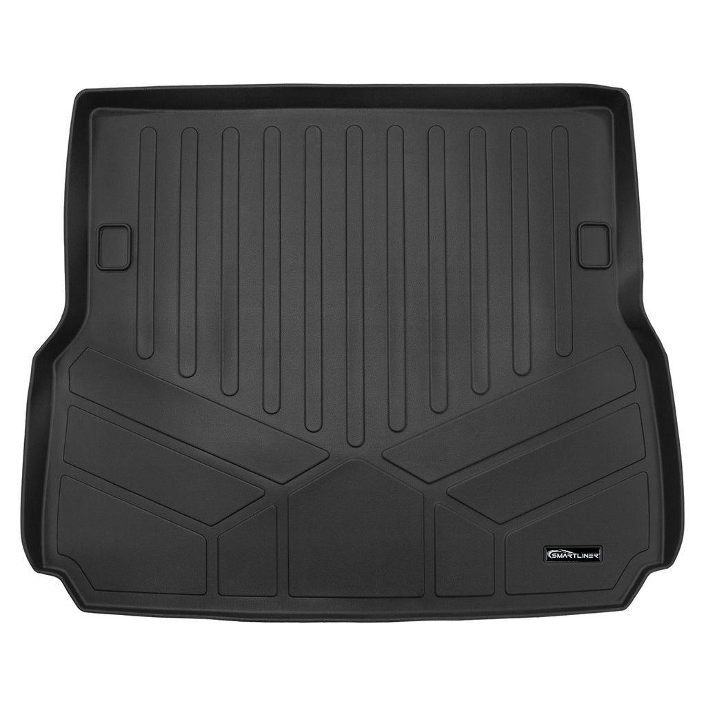 SMARTLINER Custom Fit All Weather Protection Black Cargo Liner Mat Behind 2nd Row Compatible with 2024-2025 Toyota Land Cruiser (SD0760)