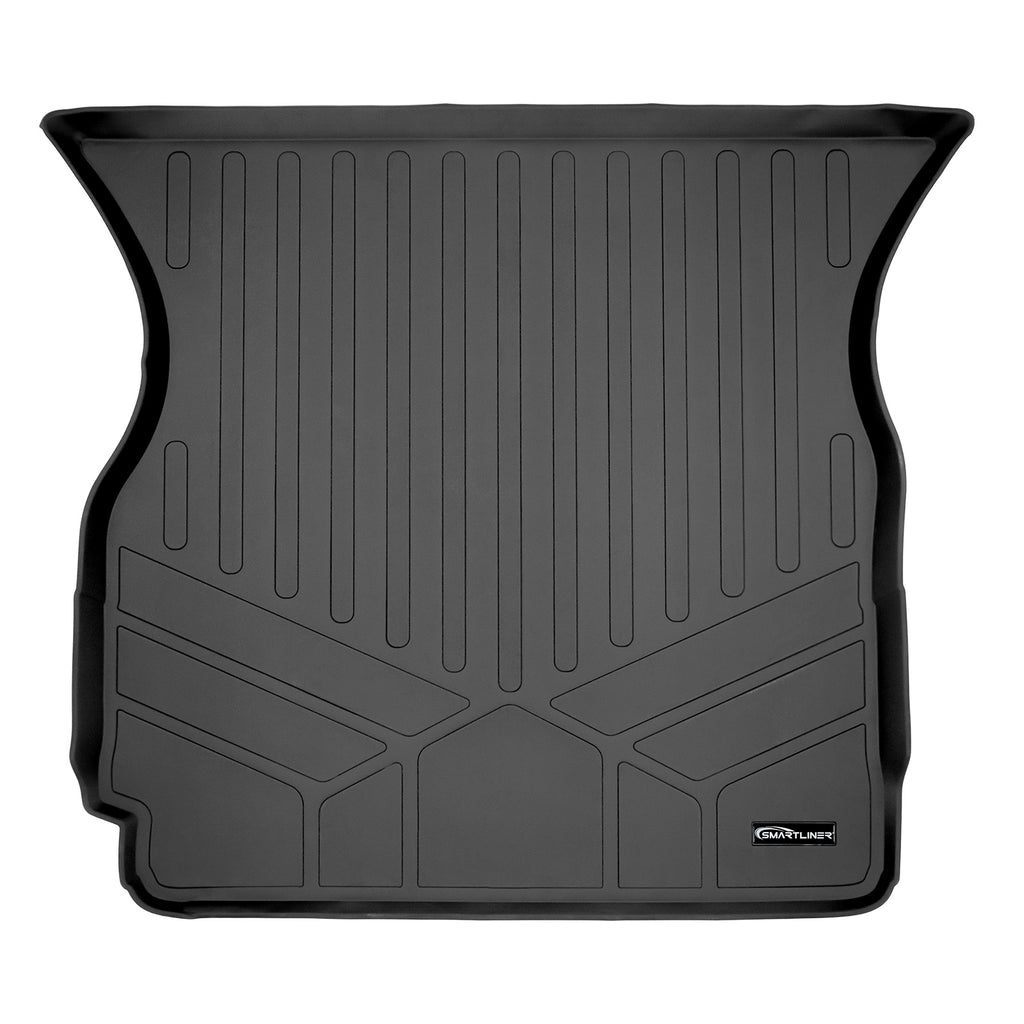 SMARTLINER All Weather Custom Cargo Liner Trunk Floor Mat Black Compatible With 2016-2021 Tesla Model X 5 Passenger (SD0474)