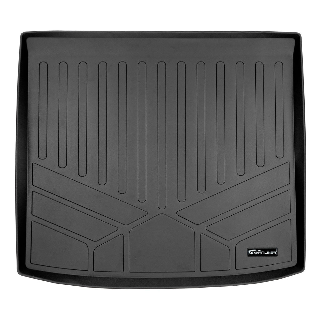 SMARTLINER All Weather Custom Fit Cargo Trunk Liner Floor Mat Behind 2nd Row Black Compatible With 2008-2019 BMW X6 (SD0480)