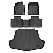 Load image into Gallery viewer, SMARTLINER Custom Fit All Weather Floor Mats 2 Rows and Cargo Liner Set Black Compatible with 2018-2025 Toyota Camry Hybrid Models (SA0330/B0758/D0330)
