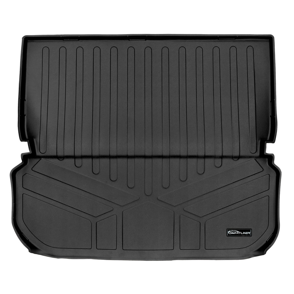 SMARTLINER All Weather Custom Fit Cargo Liner Mat Behind 2nd Row Black Compatible With 2022-2023 Infiniti QX60 (SD0579)