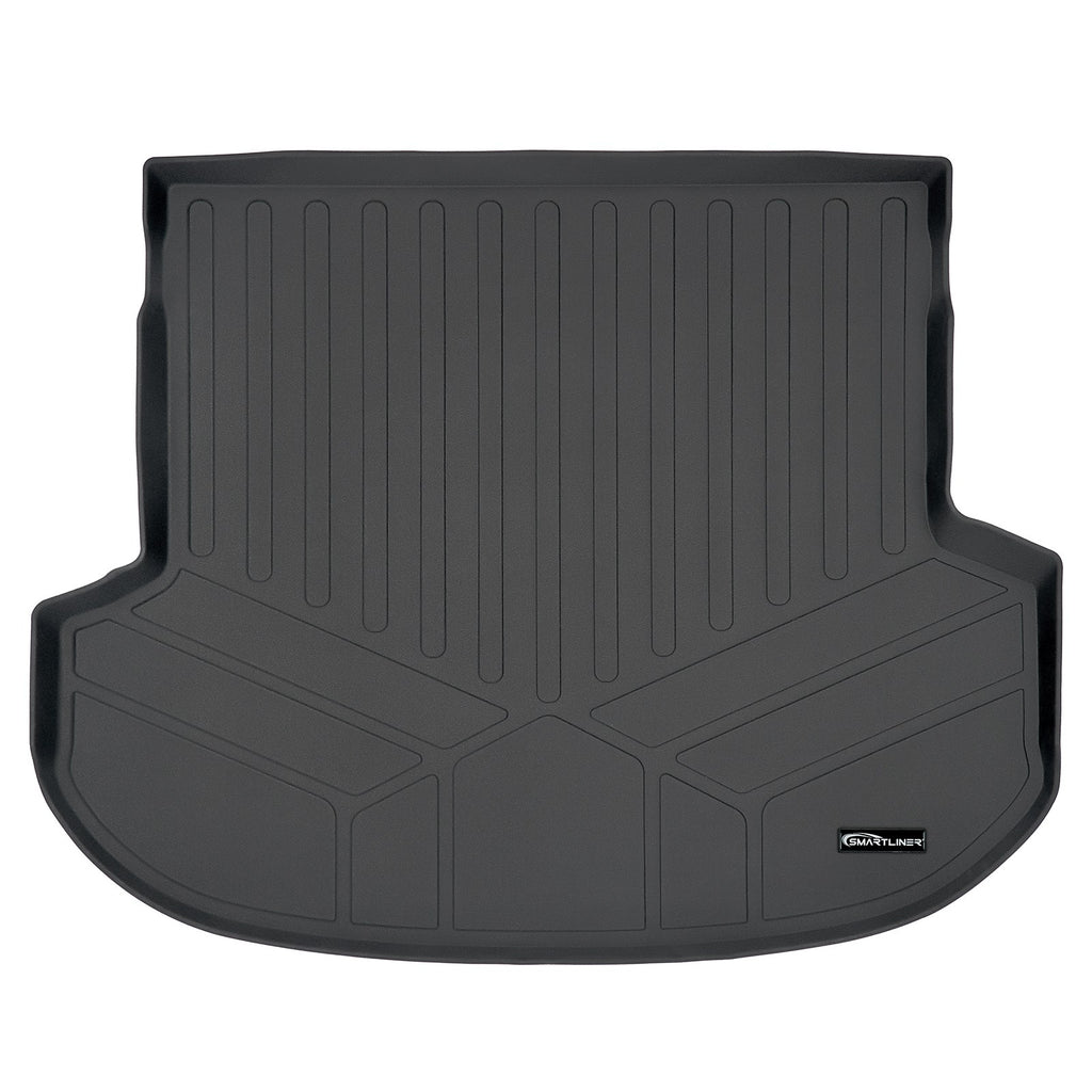 SMARTLINER Custom Fit All Weather Protection Black Cargo Liner behind the 2nd Row Seats Compatible With 2019-2020 Hyundai Santa Fe (SD0411)