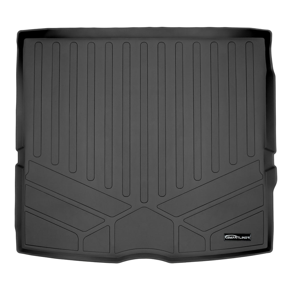 SMARTLINER All Weather Custom Cargo Liner Trunk Floor Mat Black Compatible With 2020-2023 Mercedes-Benz GLE-Class 7/8 Passenger (SD0471)