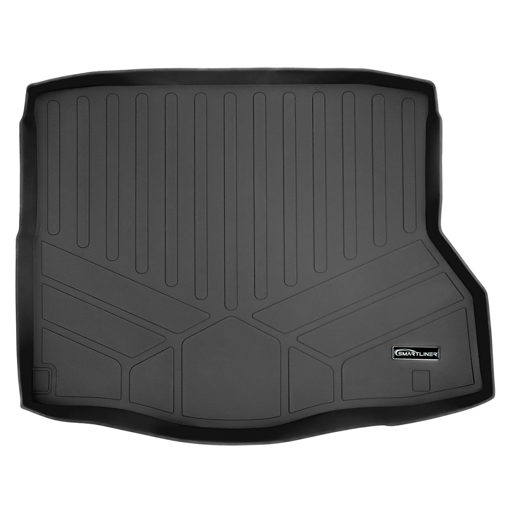 SMARTLINER All Weather Custom Fit Cargo Trunk Liner Floor Mat Black Compatible With 2014-2020 Mercedes Benz CLA Class (SD0255)