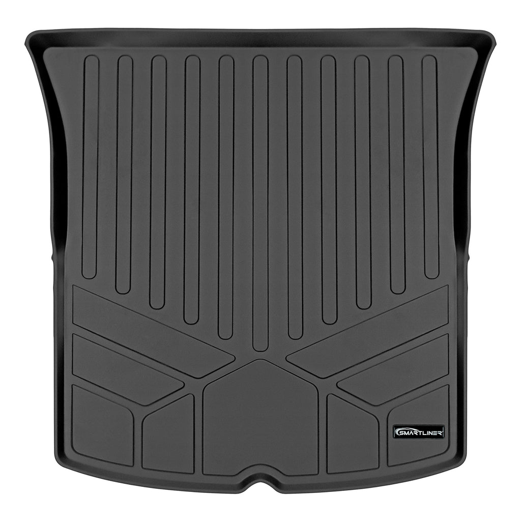 SMARTLINER All Weather Protection Custom Fit 2 Rows Floor Liners & Cargo Liner Behind 2nd Row Set Compatible With 2020-2023 Tesla Model Y (SD0529)