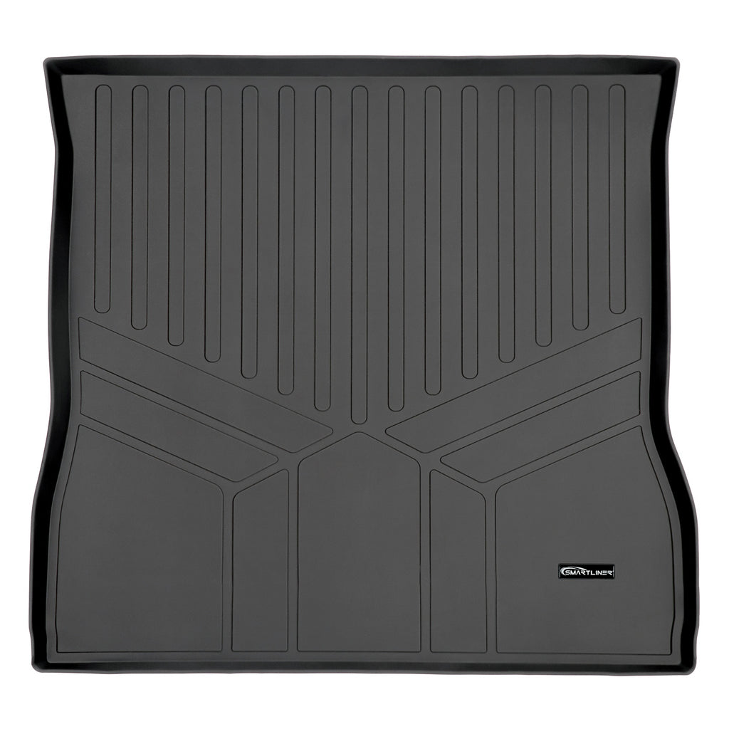 SMARTLINER All Weather Custom Cargo Liner Behind 2nd Row Floor Mat Black Compatible With 2008-2022 Toyota Sequoia (SD0272)