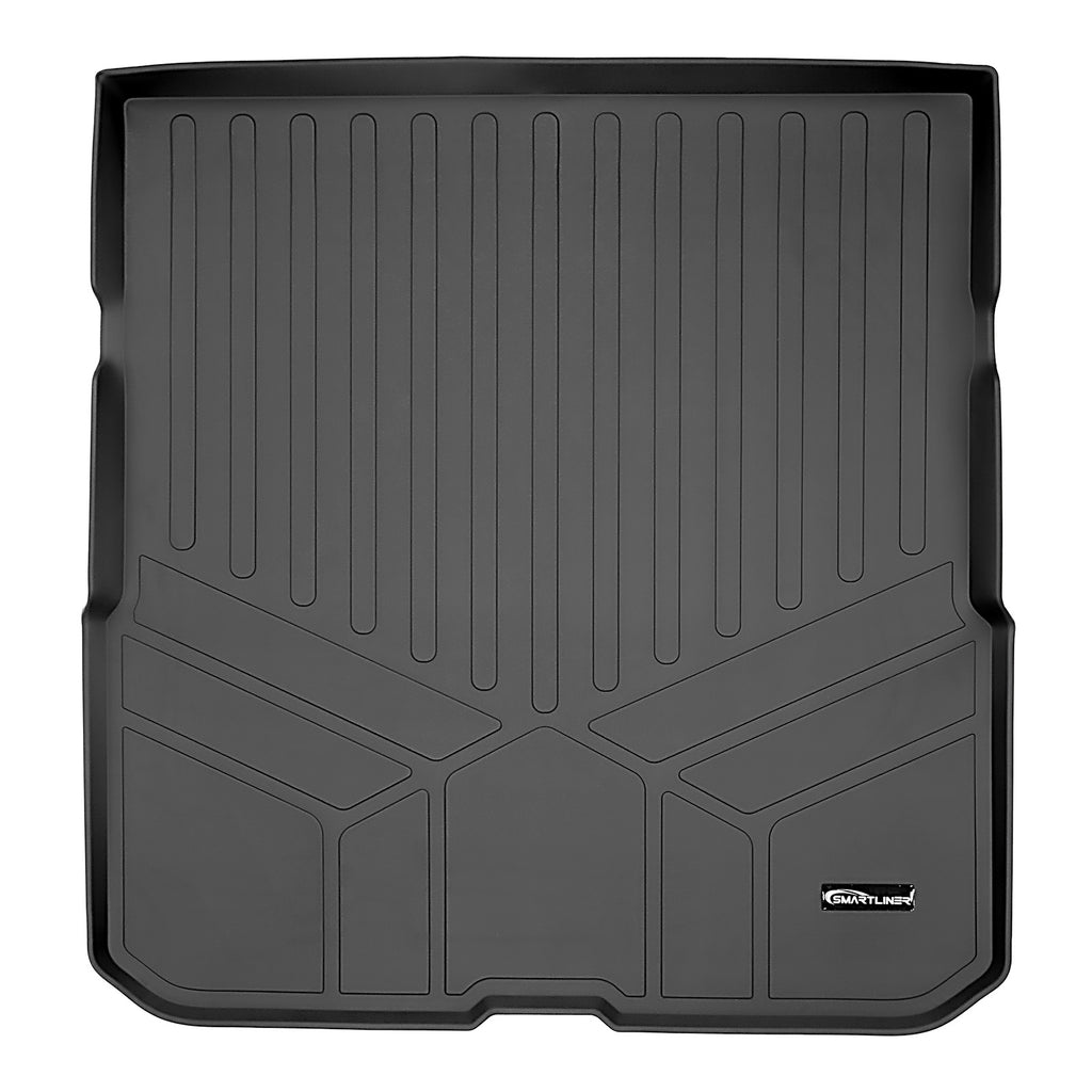 SMARTLINER All Weather Custom Fit Cargo Trunk Liner Floor Mat Behind 2nd Row Black Compatible With 2016-2022 Honda Pilot (SD0200)