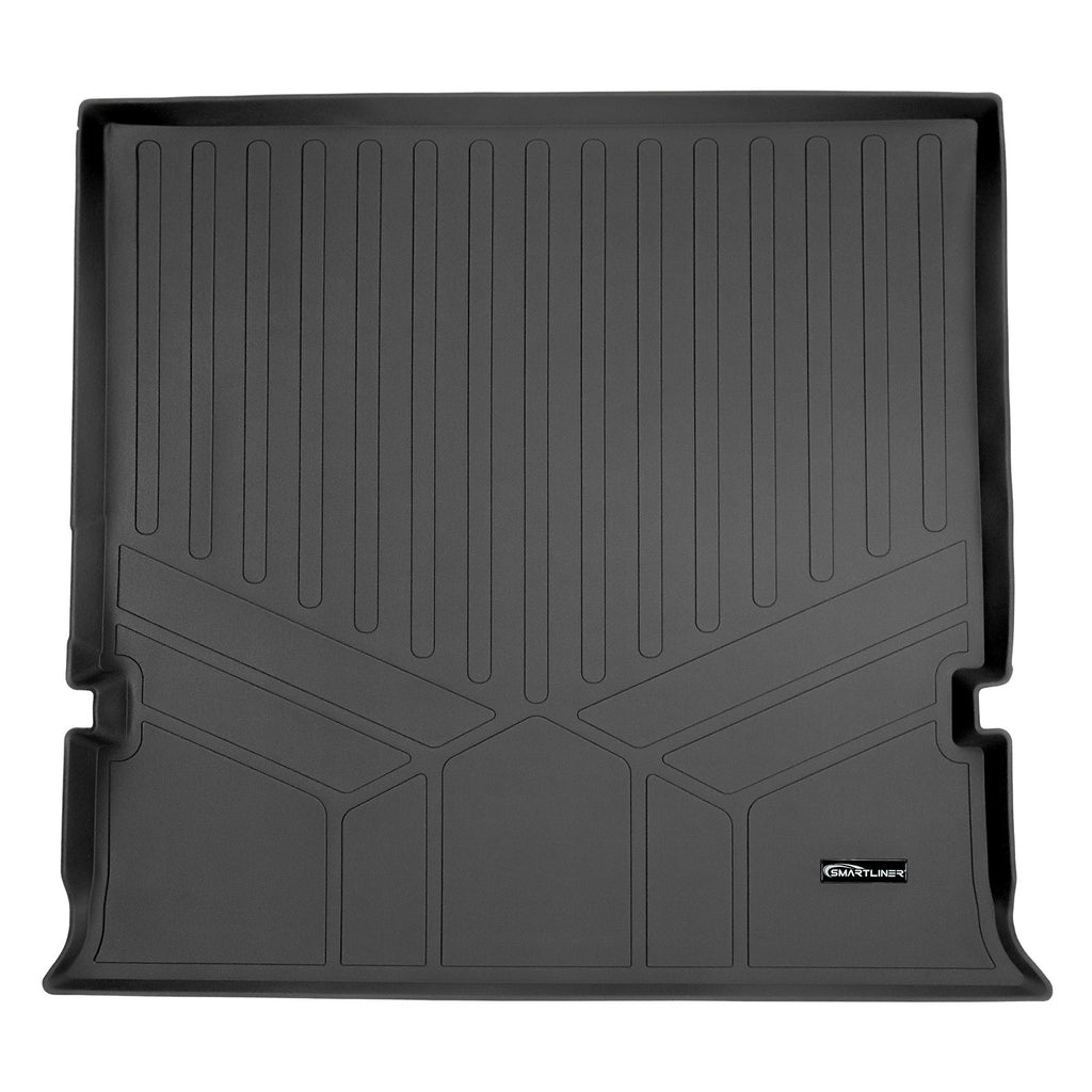 SMARTLINER Cargo Trunk Liner Floor Mat Behind 2nd Row Black Compatible With 03-17 Ford Expedition / Lincoln Navigator (SD0183)