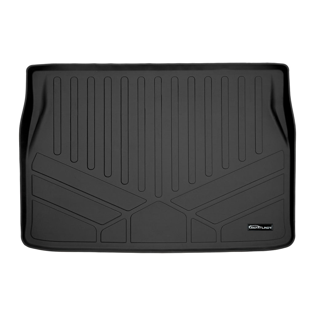 SMARTLINER All Weather Custom Fit Black Cargo Liner Behind the 2nd Row Compatible With 2022-2023 Kia Carnival MPV (SD0556)
