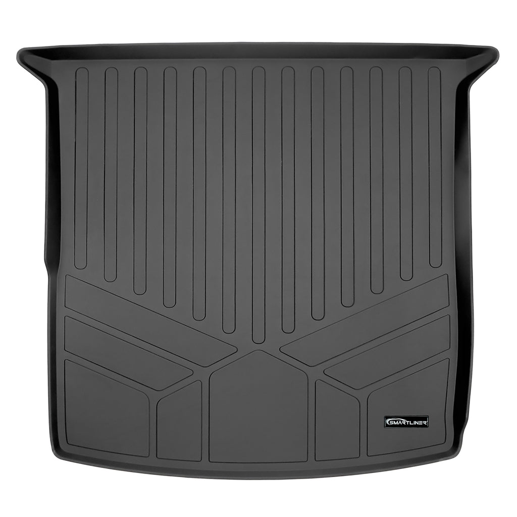 SMARTLINER All Weather Custom Cargo Trunk Liner Floor Mat Black Compatible With 2017-2021 GMC Acadia 5 Passenger Models Only (SD0507)