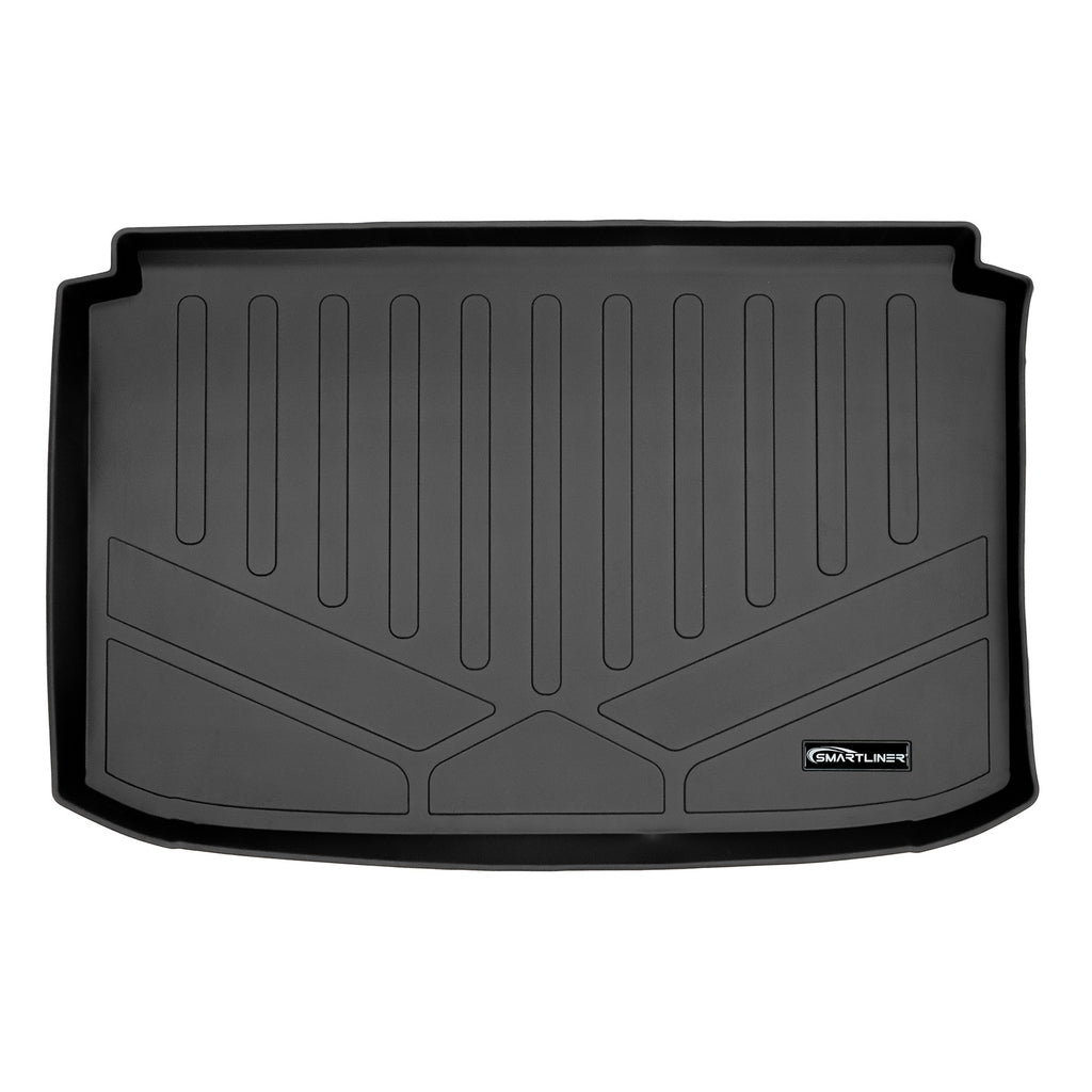 SMARTLINER All Weather Custom Lower Cargo Liner Floor Mat Black Compatible With 2020-2024 Hyundai Venue (SD0494)