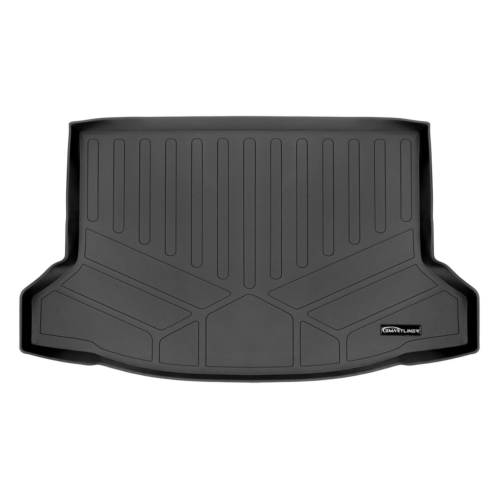 SMARTLINER Cargo Trunk Liner Floor Mat Black Compatible With 2013-2017 Subaru Crosstrek/XV Crosstrek/2014-2015 Impreza Hatchback (SD0265)
