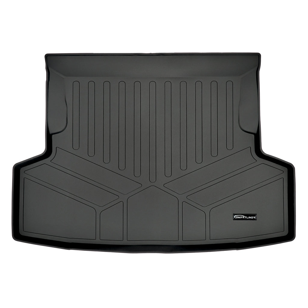 SMARTLINER All Weather Custom Fit Cargo Trunk Liner Floor Mat Black Compatible With 2014-2021 Subaru WRX / WRX STI (SD0339)