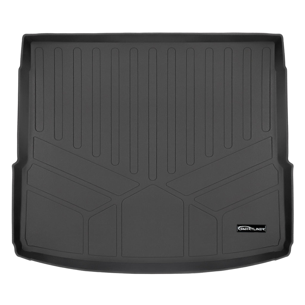 SMARTLINER Custom Fit All Weather Protection Black Cargo Liner behind the 2nd Row Seats Compatible With 2018-2025 Audi SQ5/ SQ5 Sportback (SD0312-N1)