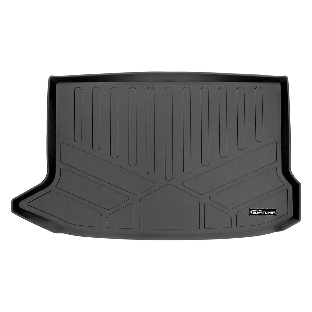 SMARTLINER Custom Fit All Weather Protection Black Cargo Liner behind the 2nd Row Seats Compatible With 2022-2023 Hyundai Kona (SD0371-N1)