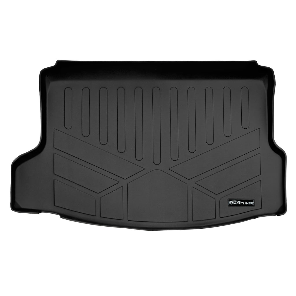 SMARTLINER All Weather Custom Fit Black Cargo Liner Behind the 2nd Row Compatible With 2022-2025 Honda Civic (SD0597)