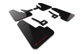 Rally Armor 19-25 Dodge Ram 1500 Rebel Black UR Mud Flap w/Red Logo (MF98-UR-BLK-RD)