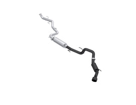 MBRP 3 Inch Cat-Back Single Side Exit Exhaust Black-Coated Aluminized Steel with Black Tip (S5323BLK)