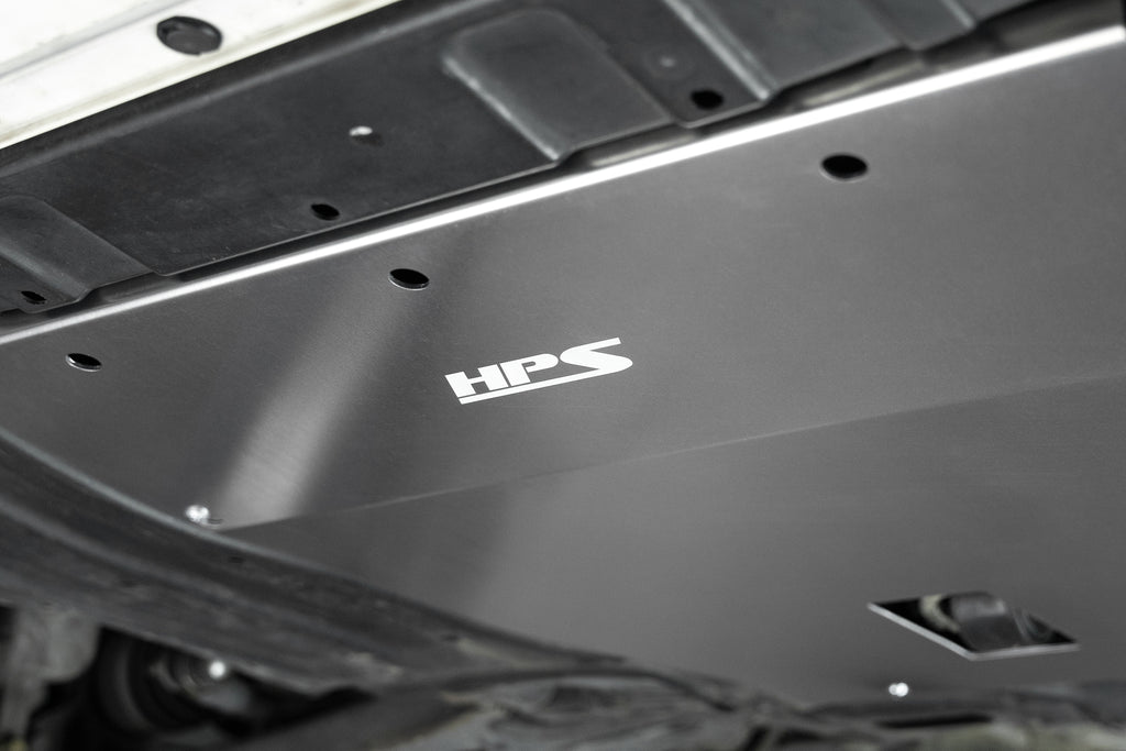 HPS Performance Aluminum Front Undertray Kit Brushed (SP-105)