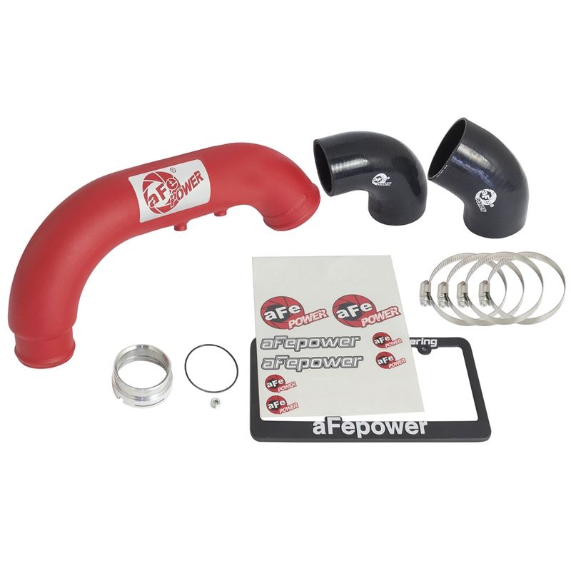 aFe BladeRunner 3 IN Aluminum Cold Charge Pipe Red (46-20269-R)