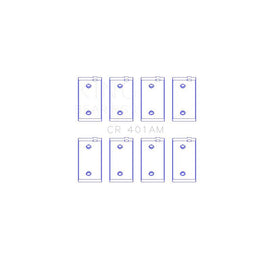 King Engine Bearings Connecting Rod Bearing Set for 1959-1973 Jeep CJ5 (CR 401AM 010)