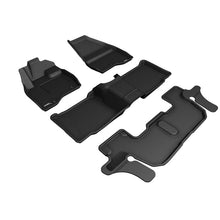 Load image into Gallery viewer, 3D MAXpider Compatible with FORD EXPLORER WITH BENCH 2ND ROW 2017-2019 KAGU BLACK R1 R2 R3 (SINGLE POST ON FRONT PASSENGER'S FLOOR) (L1FR11101509)