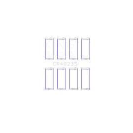 King Engine Bearings Connecting Rod Bearing Set for 1984-2000 Jeep Cherokee (CR4023SI 020)