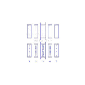 King Engine Bearings Main Bearing Set for 2010-2016 Chevrolet Express Pasajeros (MB5013XP STDX)