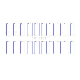 King Engine Bearings Connecting Rod Bearing Set for 1999-2004 Ford F-350 Super Duty (CR1039SI0.75)