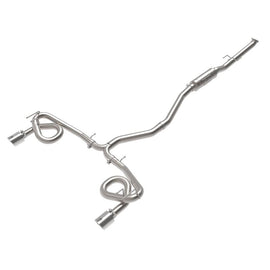 Takeda 2-1/2 IN to 3 IN 304 Stainless Steel Cat-Back Exhaust w/ Polished Tips (49-36630-P)