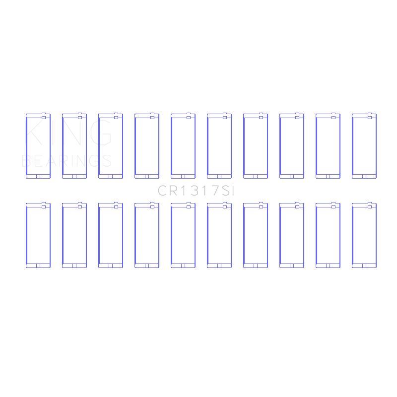 King Engine Bearings Connecting Rod Bearing Set (CR1317SI 010)