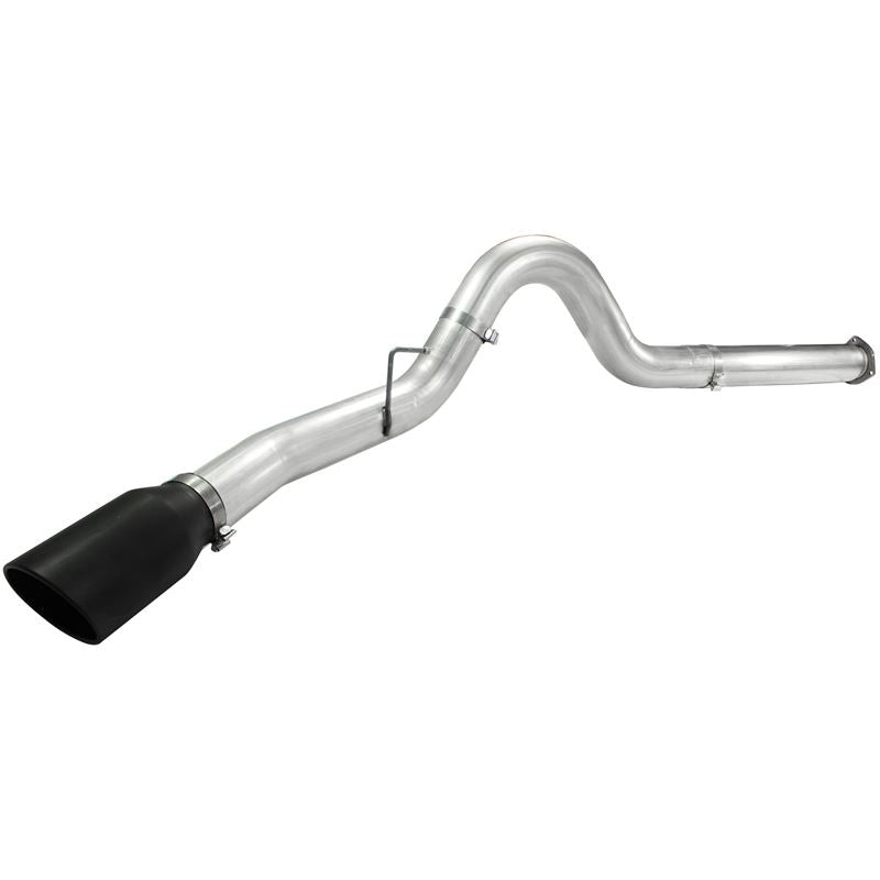 aFe ATLAS 5 IN Aluminized Steel DPF-Back Exhaust System w/Black Tip (49-03055-B)