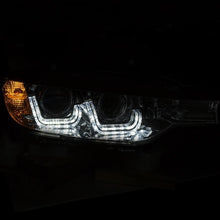 Load image into Gallery viewer, ANZO USA 2012-2015 BMW 3 Series Projector Headlights w/ U-Bar Chrome (121505)