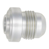 DeatschWerks 8AN Male Flare with Aluminum Weld On Fitting - Anodized Raw Aluminum (6-02-0748)