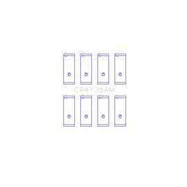 King Engine Bearings Connecting Rod Bearing Set for 1999-2001 Toyota Solara (CR4135AM0.75)