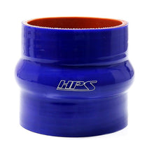 Load image into Gallery viewer, HPS Silicone hump coupler, high temp 4-ply reinforced, 1 7/8" ID, 4" length (HTSHC-187-L4-BLUE)