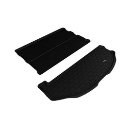 3D MAXpider Compatible with HYUNDAI SANTA FE 6 & 7 SEAT 2013-2018 BEHIND 2ND ROW STOWABLE KAGU BLACK CARGO LINER (2PCS) (M1HY0281309)