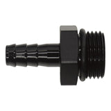 DeatschWerks 10AN ORB Male to 1/2in Male Triple Barb Fitting (Incl O-Ring) - Anodized Matte Black(6-02-0518-B)