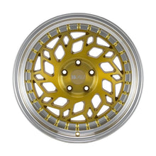 Load image into Gallery viewer, F1R R32 18x8.5 - Brushed Gold/ Polish Lip Wheel