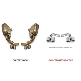 Fabspeed 997.2 Carrera Side Muffler Bypass Pipes (09-12) (FS.POR.9972.SMB)