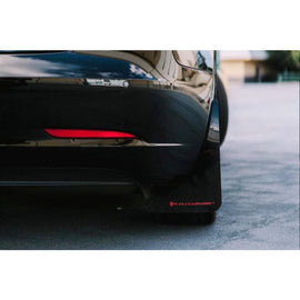 Rally Armor Black Mud Flap/Blue Logo for 2017-2020 Tesla 3 (MF62-UR-BLK/BL)
