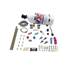 Nitrous Express 4 Cyl Alcohol Nitrous Kit (125-275HP) w/10lb Bottle (80045-10)