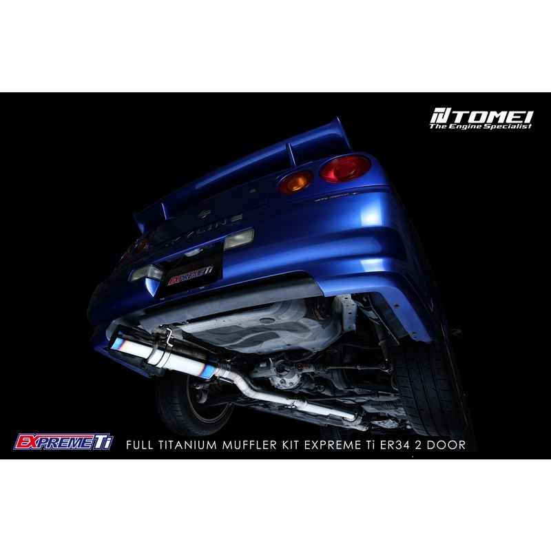 Tomei Full Titanium Muffler Kit Expreme Ti ER34 2 Door (TB6090