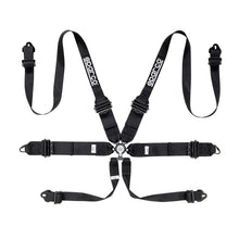 Load image into Gallery viewer, Sparco 3" 6-Point Hans Aluminum Competition Harness (04818RHAL1)