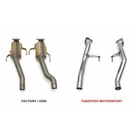 Fabspeed Porsche 957 Turbo / Turbo S 2nd link Pipes (08-10) (FS.POR.957T.CB)