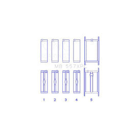 King Engine Bearings Main Bearing Set for 1988-1995 Chevrolet K1500 (MB 557XPC STDX)