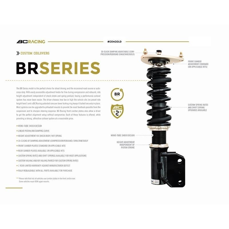 、 BC Racing BR-Series Coilovers (ZX-01-BR) – JM Auto Racing