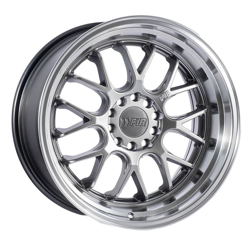 F1R F21 18x8.5 - Hyper Black/Polish Lip Wheel – JM Auto Racing