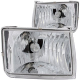 ANZO USA 1998-2000 Nissan Frontier Crystal Headlights Chrome (111049)