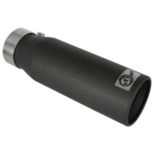 Load image into Gallery viewer, aFe MACH Force-Xp 409 Stainless Steel Clamp-on Exhaust Tip Black (49-92043-B)